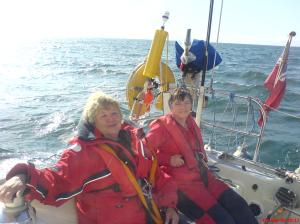 Frances and Liz, Arbroath to Inverness.