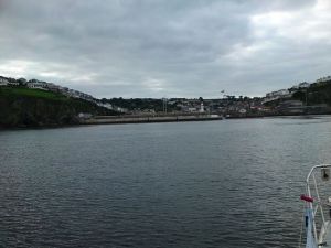Approaching Mevagissey Harbour.